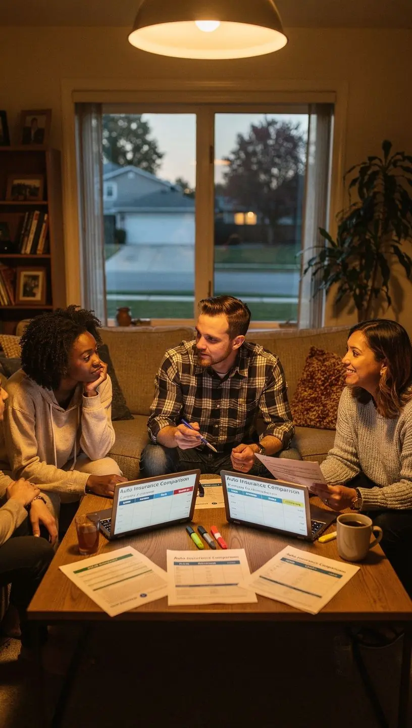 Иллюстрация процесса подачи заявки на автострахование